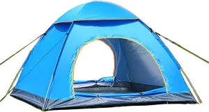 1-2 2-3 3-4 Person Camping Tent, Insect Screens for Ventilation and Ventilation Tent, Tent for Picnic/Hiking/Fishing/Outdoor,Green Door,3 to 4