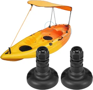 1 Pair Kayak Canopy Mount Base Hardware Kit for Boat Canoe Awning Sun Shade