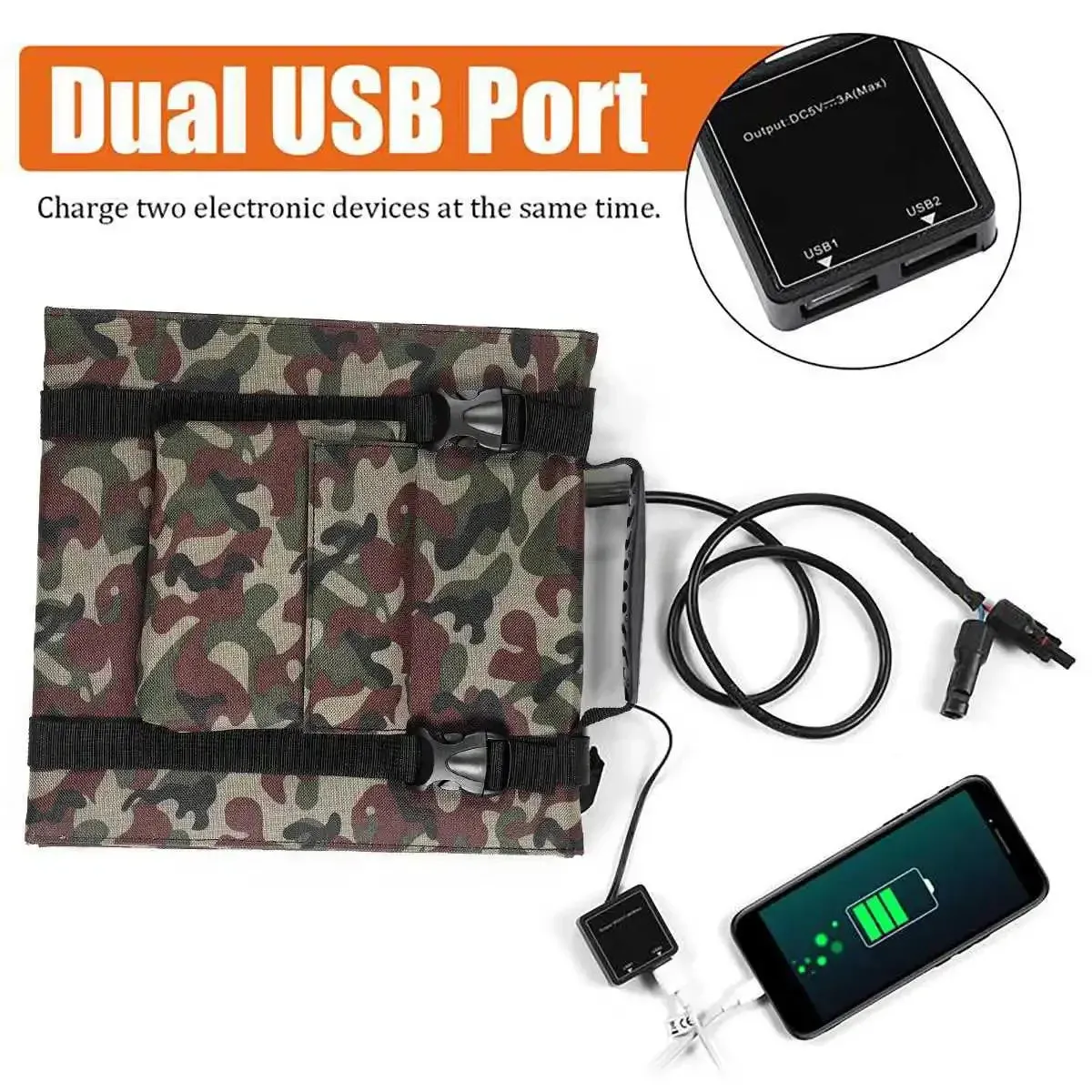 100-800W Foldable Solar Panel Kit - Complete Solar Power Station with MPPT Portable Generator Charger for Car, Boat, Caravan, Camping