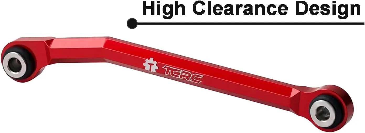 10PCS Aluminum High Clearance Chassis Links and Steering Links Set for HPI Venture18 Upgrade,Red