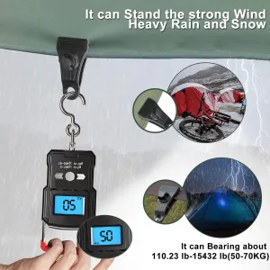 10PCS Tarp Clip Windproof Clamp with Carabiner, Awning Clamp Set for Awnings Outdoor Camping Caravan Canopies Tent