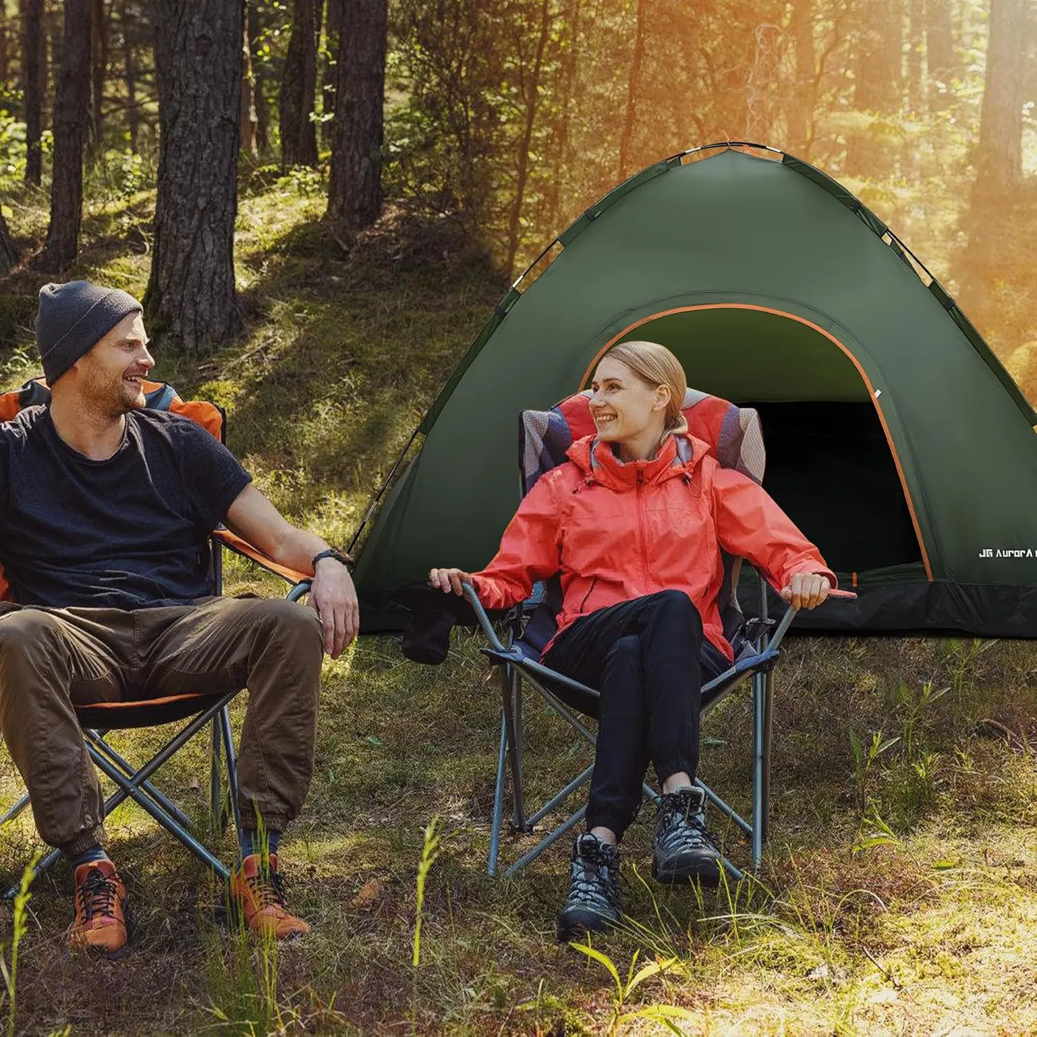 1/2/3/4 Person Tents Waterproof&Windproof Family Tents Camping-Tent,Lightweight Portable Pop Up Tent for Camping,Hiking,Mountaineering or Beach Easy to Set Up Adventures Carry Bag