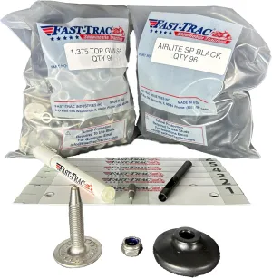 1.375” Top Gun SP Snowmobile Studs Kit Qty 96, Rust-Free & Lightweight, Includes Install Tools & Template, for OEM Ski-Doo 1.25/1.35 1-Ply Tracks