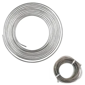 1/4" x 25' Stainless Steel Coil & 16' Stainless Steel Gravel Guard