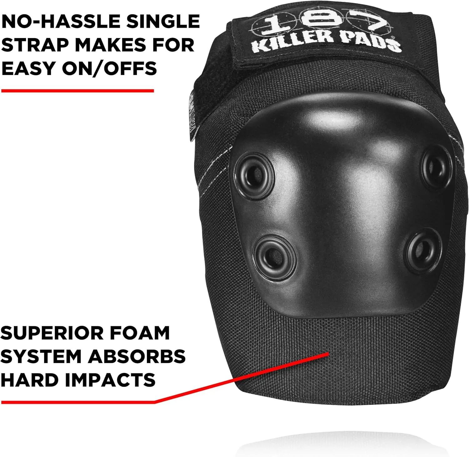 187 Killer Pads Slim Elbow Pad for Skate and Skateboarding