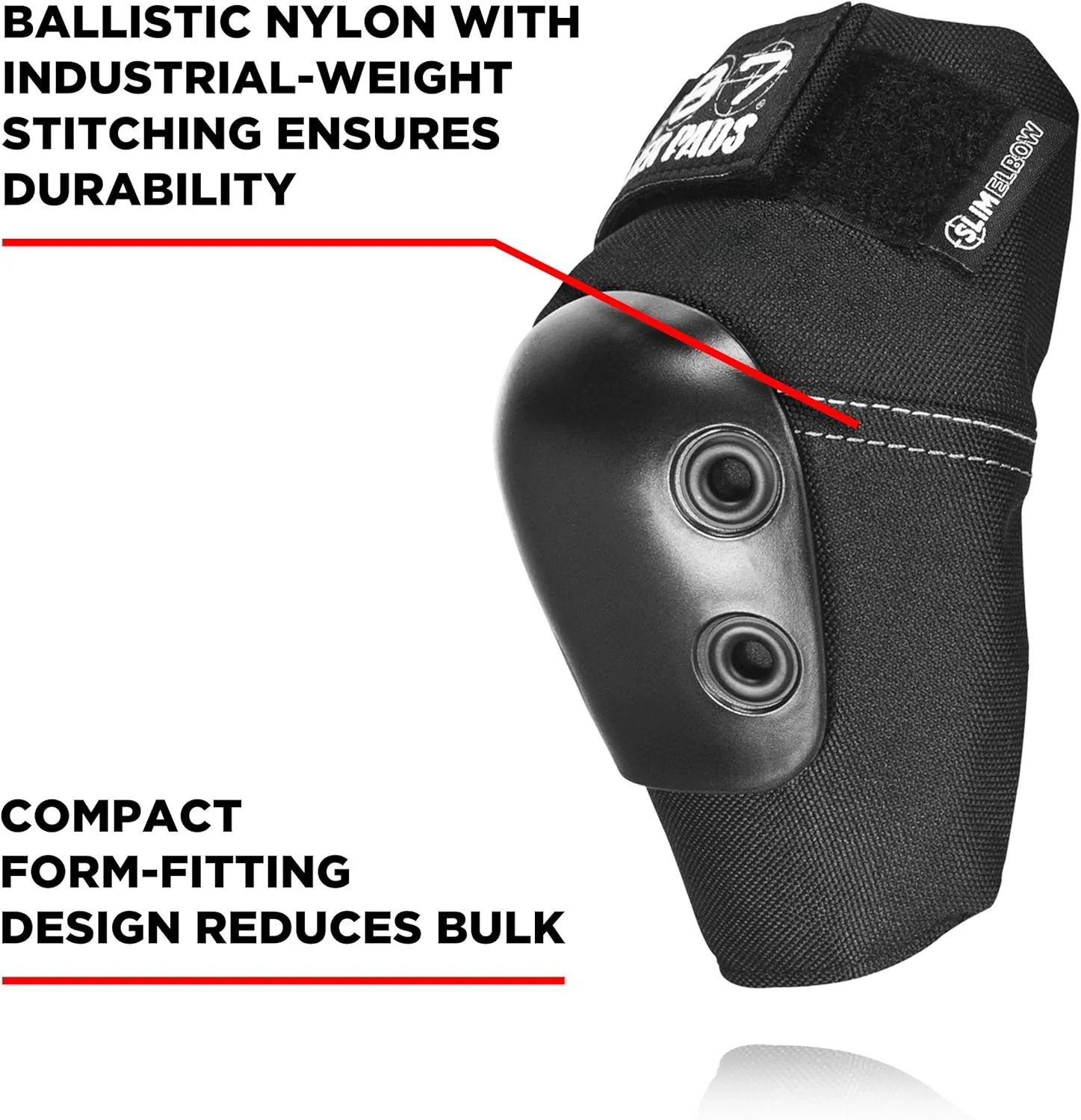 187 Killer Pads Slim Elbow Pad for Skate and Skateboarding