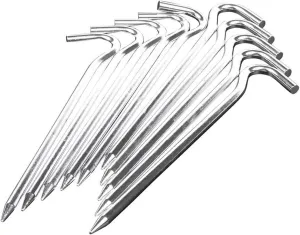 18cm Long Metal Tent Pegs Heavy Duty Ground Camping/Gazebo/Tent/Awnings, 10 Pegs DaJiKan