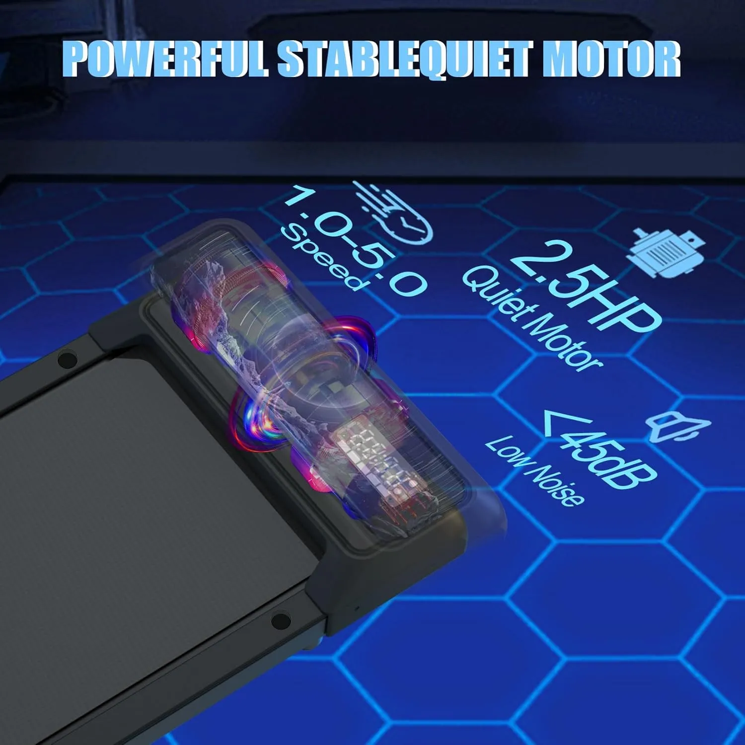 2 in 1 Treadmill and Walking Pad for Home/Office, Walking Treadmill with Remote Control, APP, and LED Display