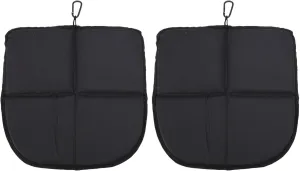 2 Pack 40x40cm Outdoor Sitting Pad, Watertight Lightweight Hiking Oxford Pearl Cotton Thickened Folding Sit Pad Portable Stadium Seat Pad for Backpacking Outdoor with Hanging Hook