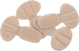 2 Pairs Anti Slip Pads for Women Adhesive Heel Protectors for High Heels Comfortable Wear-Resistant Heel Liners Half Size Pad Set Soft Foam Mesh Material