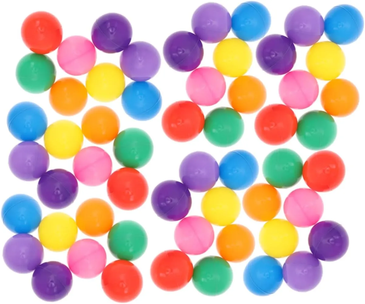 200PCS Crush Ocean Balls for Plastic Balls Bath Macaron Mixed Color Mesh Bag for Playtime Fun and Group Activities