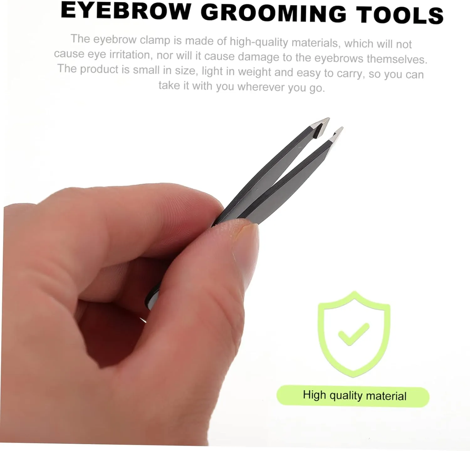 20pcs Eyebrow Grooming Tools Stainless Steel Brow Clips for Precise Hair Removal Unisex Makeup Tweezers for Shaping Eyebrows Supplies