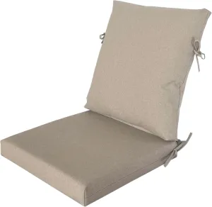 20"x42" Outdoor Dining Chair Cushion Set of 1 Resilient Foam Filling Water-Proof Stain-Resistant UV Resistant Weather Resistant Patio Cushions Riverbed