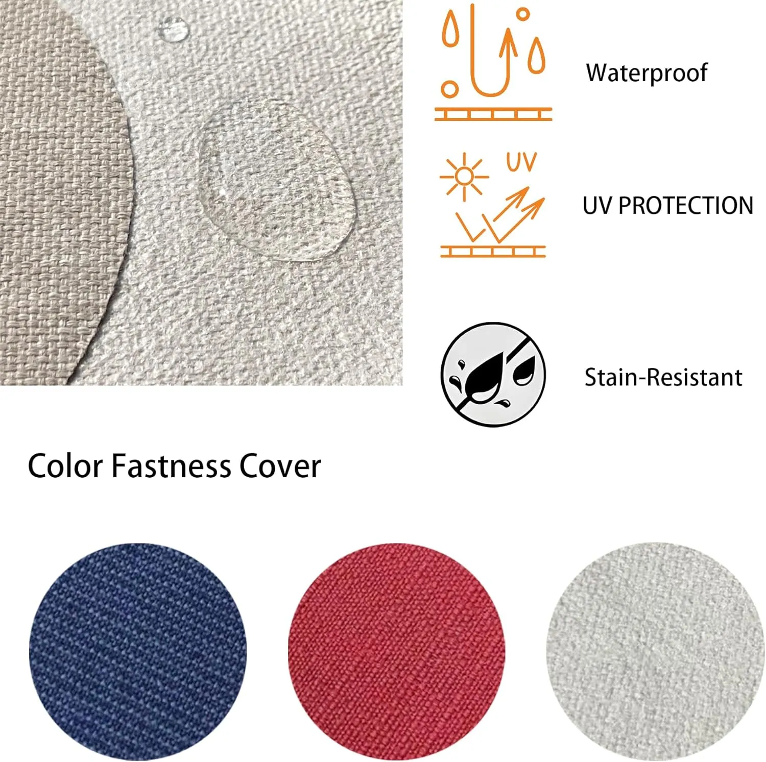 20"x42" Outdoor Dining Chair Cushion Set of 1 Resilient Foam Filling Water-Proof Stain-Resistant UV Resistant Weather Resistant Patio Cushions Riverbed