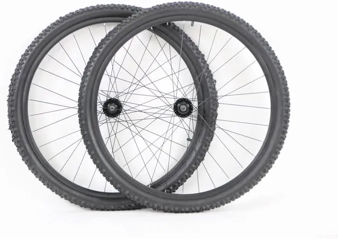 29 inch 29er Disc/Rim Brake Mountain Bike Wheelset with 29 x 2.25 Tires and Tubes 7 Speed Only
