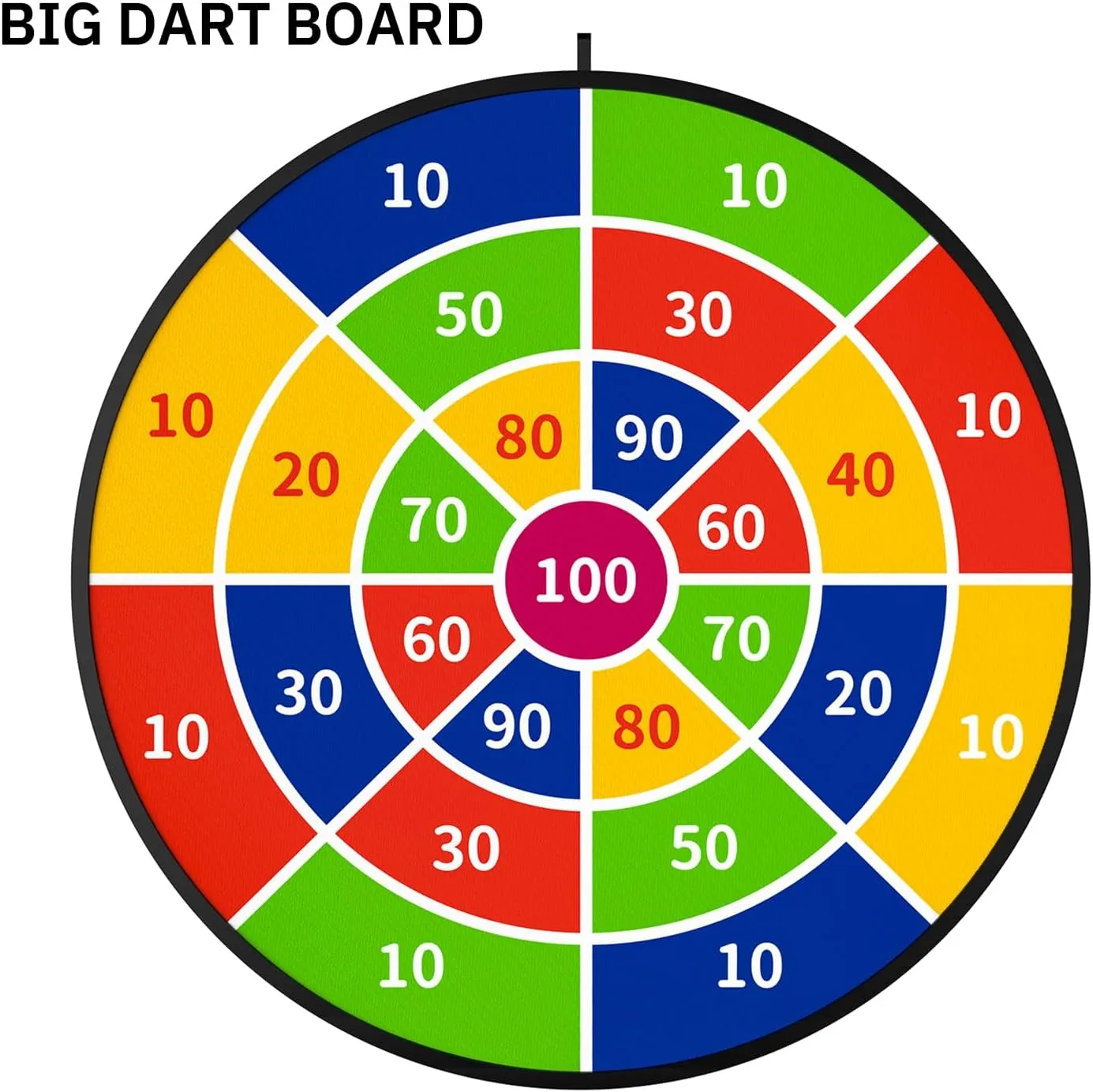 29" Large Dart Board for Kids, Boys Toys Dartboards with 20 Velcro Sticky Balls, Indoor & Outdoor Sport Fun Party Play Game Toys, Birthday Gifts for Boys Girls 3 4 5 6 7 8 9 10 11 12 Years Old