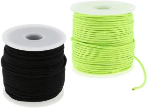 2mm 50m Paracord Parachute Rope, High-Strength Nylon Tent Guy Line for Camping, Fishing, and Outdoor Activities