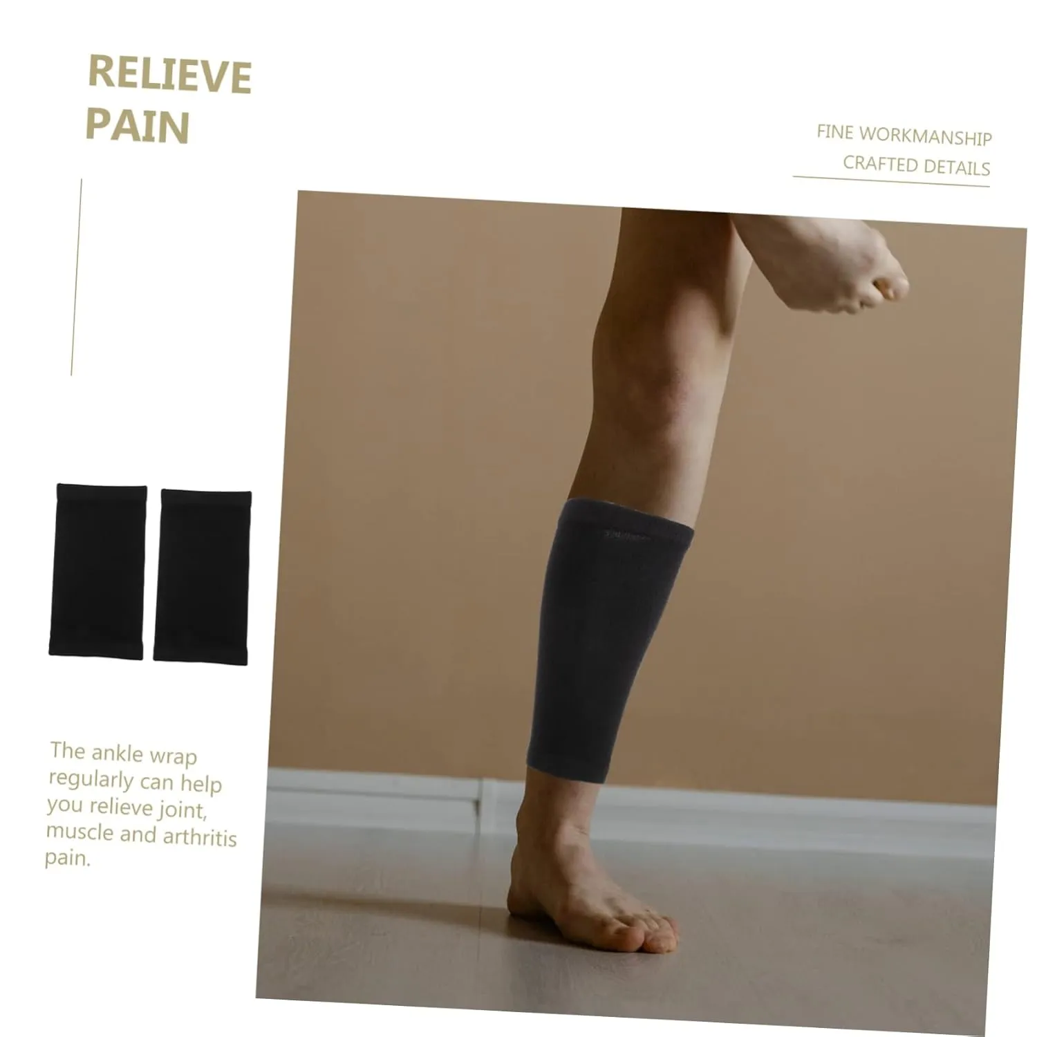 2pcs Ankle Protective Covers Warm Wool Ankle Sleeves for Sports Daily Use