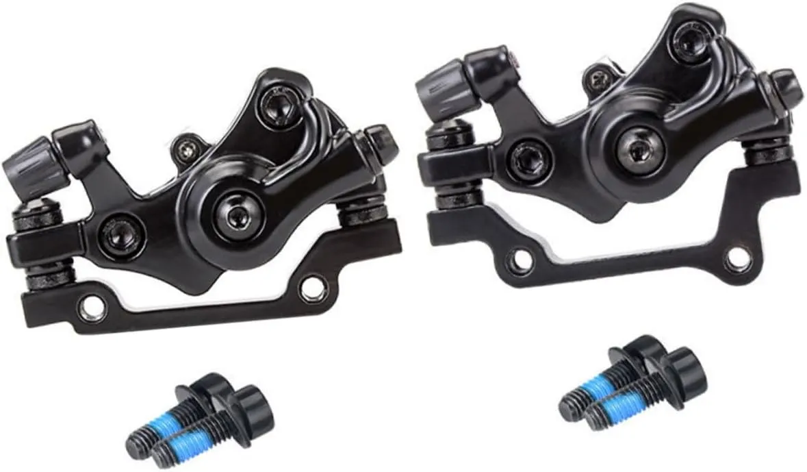 2sets Bike Disc Brake Aluminum Alloy Mountain Bike Disc Brake Mechanical Caliper for Strong Braking Force Easy Installation Suitable for Cycling Safety and Performance