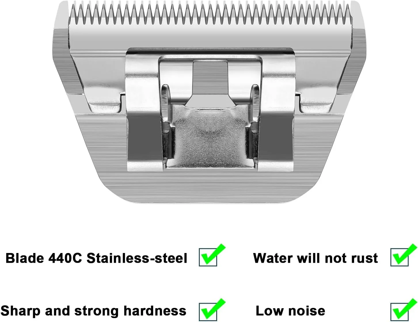 30W Wide Pet Dog Grooming Detachable Blades,Compatible with Andis,Oster A5,Wahl KM10 Clippers,Cut Length 1/50"(0.5mm),Fit for Larger Animals