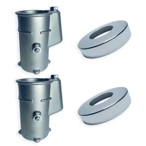316 Stainless Steel Anchor Bolt and Sheath Pool Guard Set, 4'' Anchor Bolt for 1.90” OD Pipe, Pool Ladder Anchor Bolt (2 Sets)