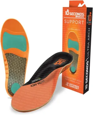 3810 Ultra Arch Support – Foam Cushion Insoles for Men & Women w/Metatarsal Pad, Plantar Fasciitis Relief, Morton's Neuroma Metatarsalgia Orthotics, Heavy Impact Shoe Insert (M 8, W 10)