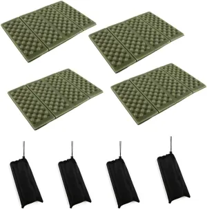 4 PCS Camping Cushion Seat for Outdoor,Foldable Ultralight Foam Sitting Pads,Portable XPE Foam Mat for Outdoor Picnic Trekking Mountaineering