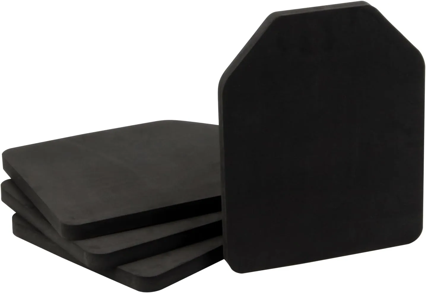 4 Pcs Vest Inner Plate, EVA Vest Lightweight Inner Liner Foam, Black Tactical Foam Plates for Vest EVA Foam Protective Pad Cushions for Tactical Vest Plate Carrier