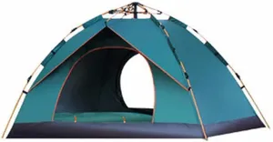 4-Person Automatic Camping Tent, Waterproof 4 Seasons Family Tent with Sun Beach Protection, Outdoor Travel Tent for 1-4 People