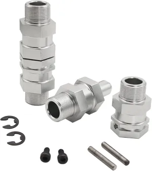4Pcs/Set RC 1/5 Car Upgrade Aluminum Alloy 24mm Wheel Hex Hubs Drive Silver for HPI ROVAN Baja 5B 5T 5SC