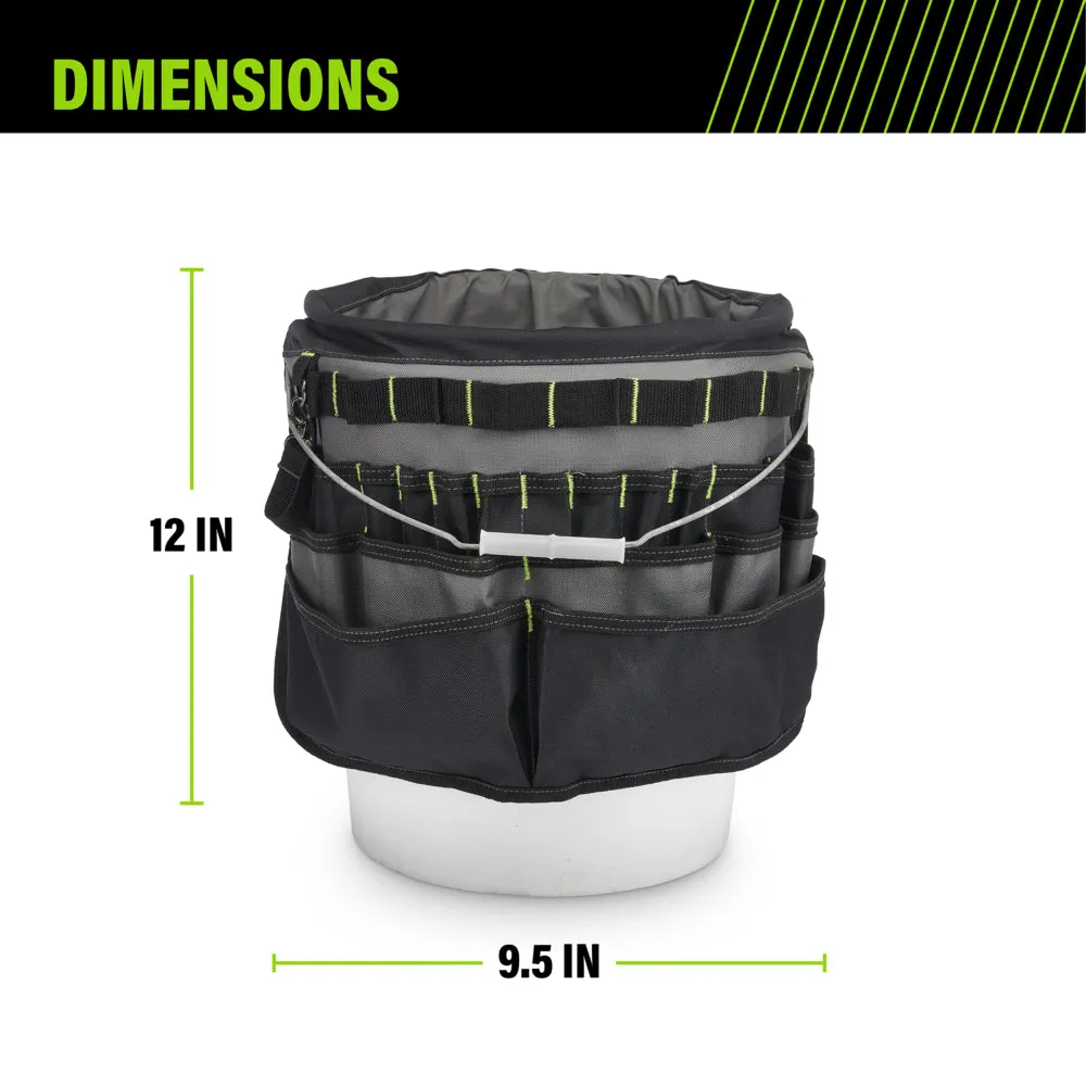 51-POCKET BUCKET TOOL ORGANIZER