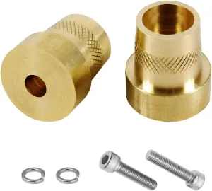 586 Tall Brass Post Adaptor, M6 Female Thread Battery Post Adapter with Screws Washers, Battery Terminal Connector Posts Adaptor for M6 Stud Extension, Car Accessories