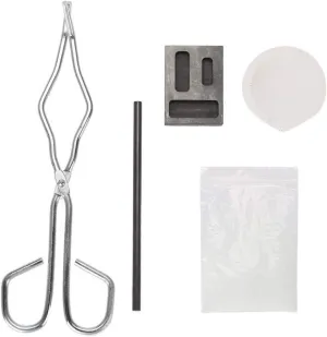 5pcs Graphite Crucible Set, Ingot Set High Purity Graphite Torch Melting Casting Kit for Metal Gold Silver and Copper Ingot Torch Melting Kit Tool Set