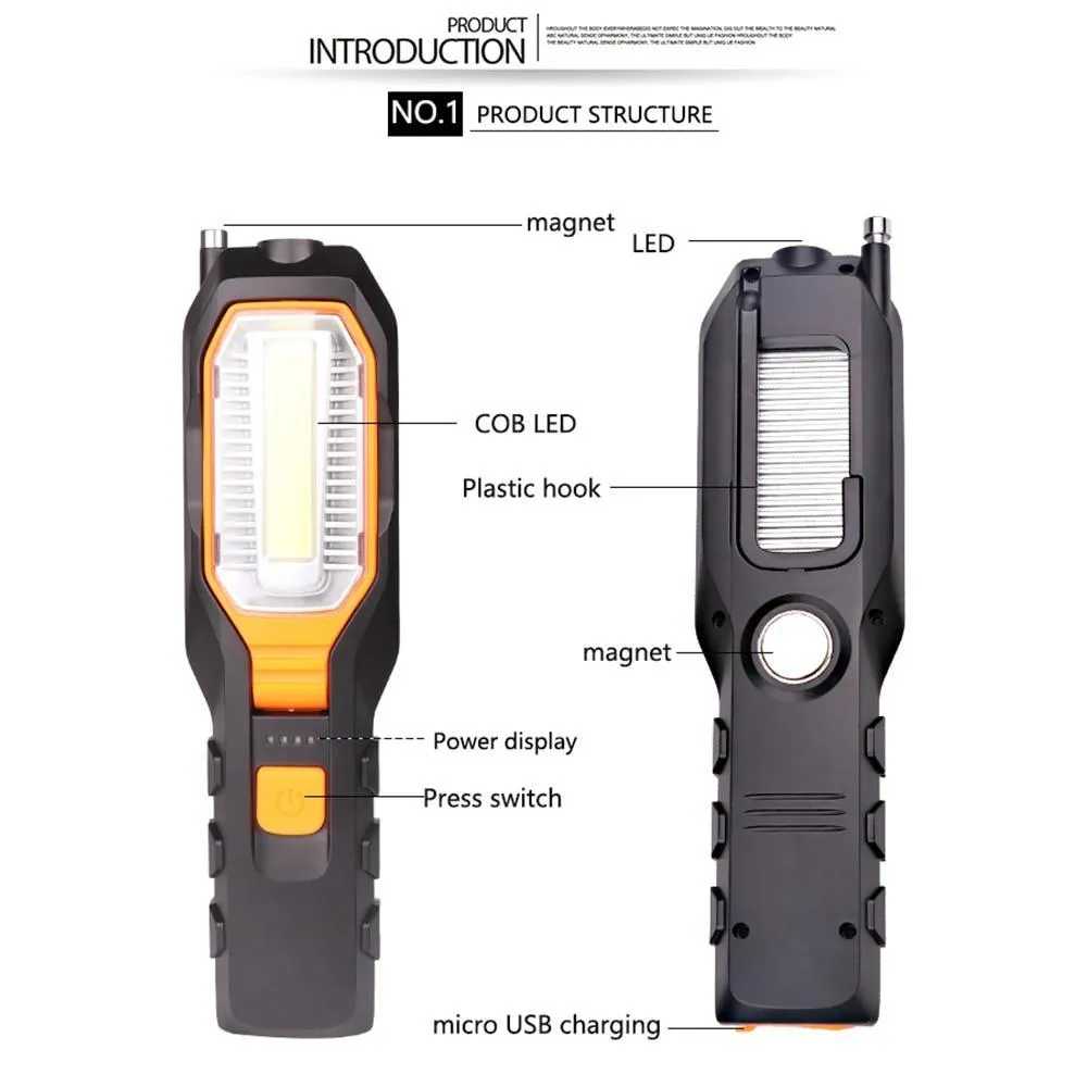 6 in 1 Portable COB Flashlight
