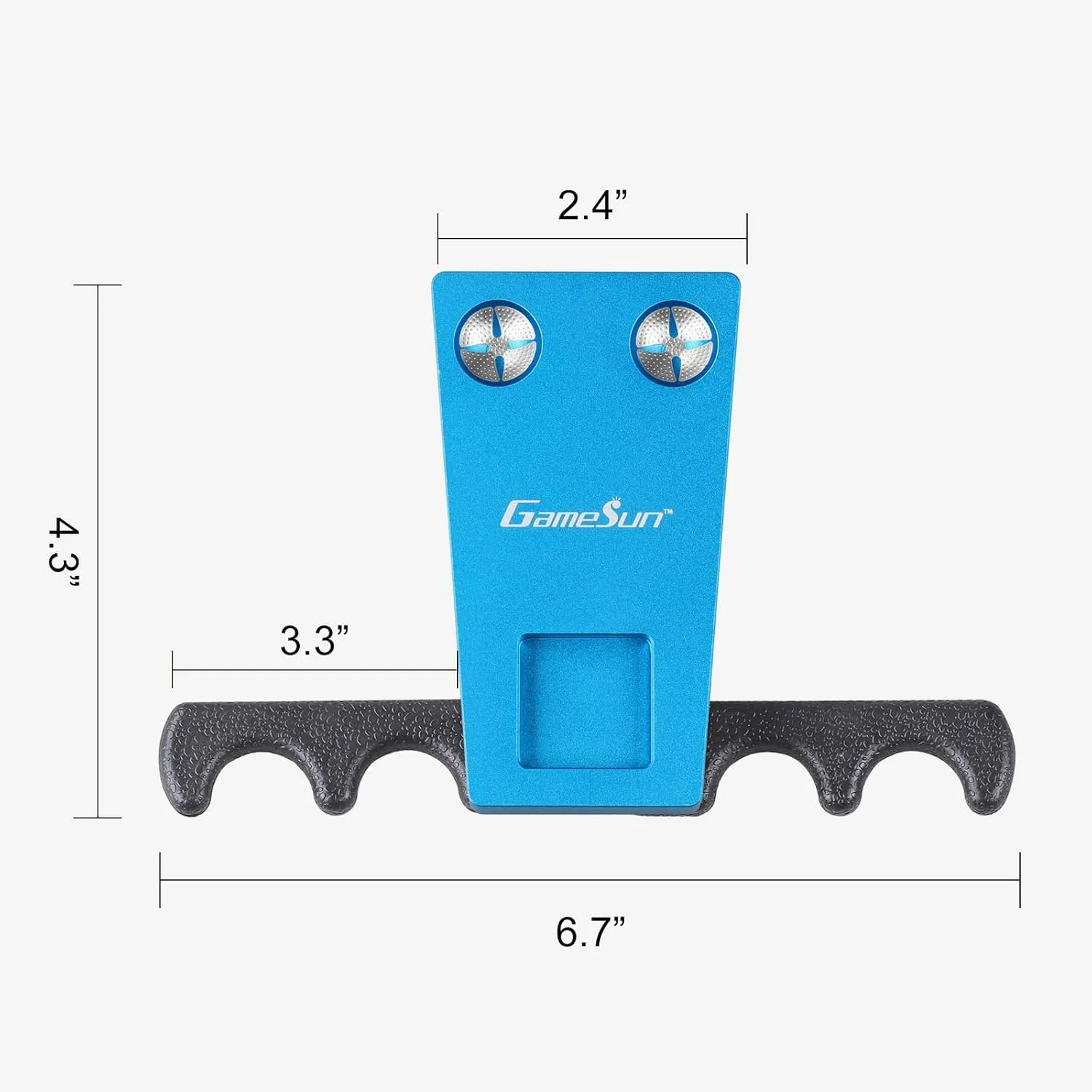 6 In 1 Portable Weighted Pool Cue Holder, chalk holder, billiard cue tip tool, Blue