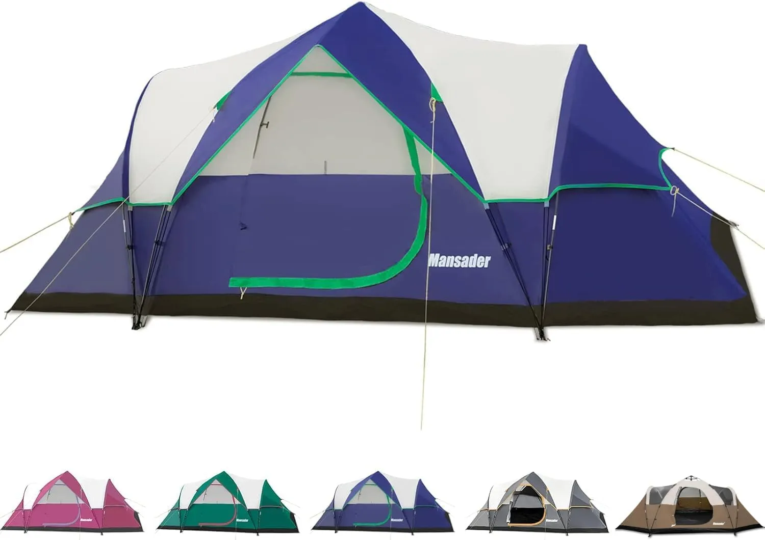 6 Person Family Camping Tent,Waterproof Windproof with Top Rainfly,Easy Set Up,Pop Up Tent for Outdoor Camping Hiking Travel