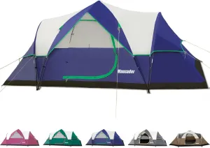 6 Person Family Camping Tent,Waterproof Windproof with Top Rainfly,Easy Set Up,Pop Up Tent for Outdoor Camping Hiking Travel