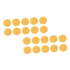 60pcs Rounded Facial Cleaning Pads Soft Makeup Removal Sponges for Face Skin Cleansing for All Skin Types Convenient Comfortable Makeup Tool