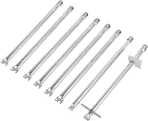 67558 Grill Burner Tube Kit for Weber Summit 660 Summit 670 Grills, Stainless Steel, 8 Pack