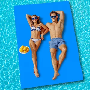 6'/9'/12'/Tear-Resistant Lily Pad Floating Water Mat，Floating Water Pad for Recreation Pool, Beach, Lake