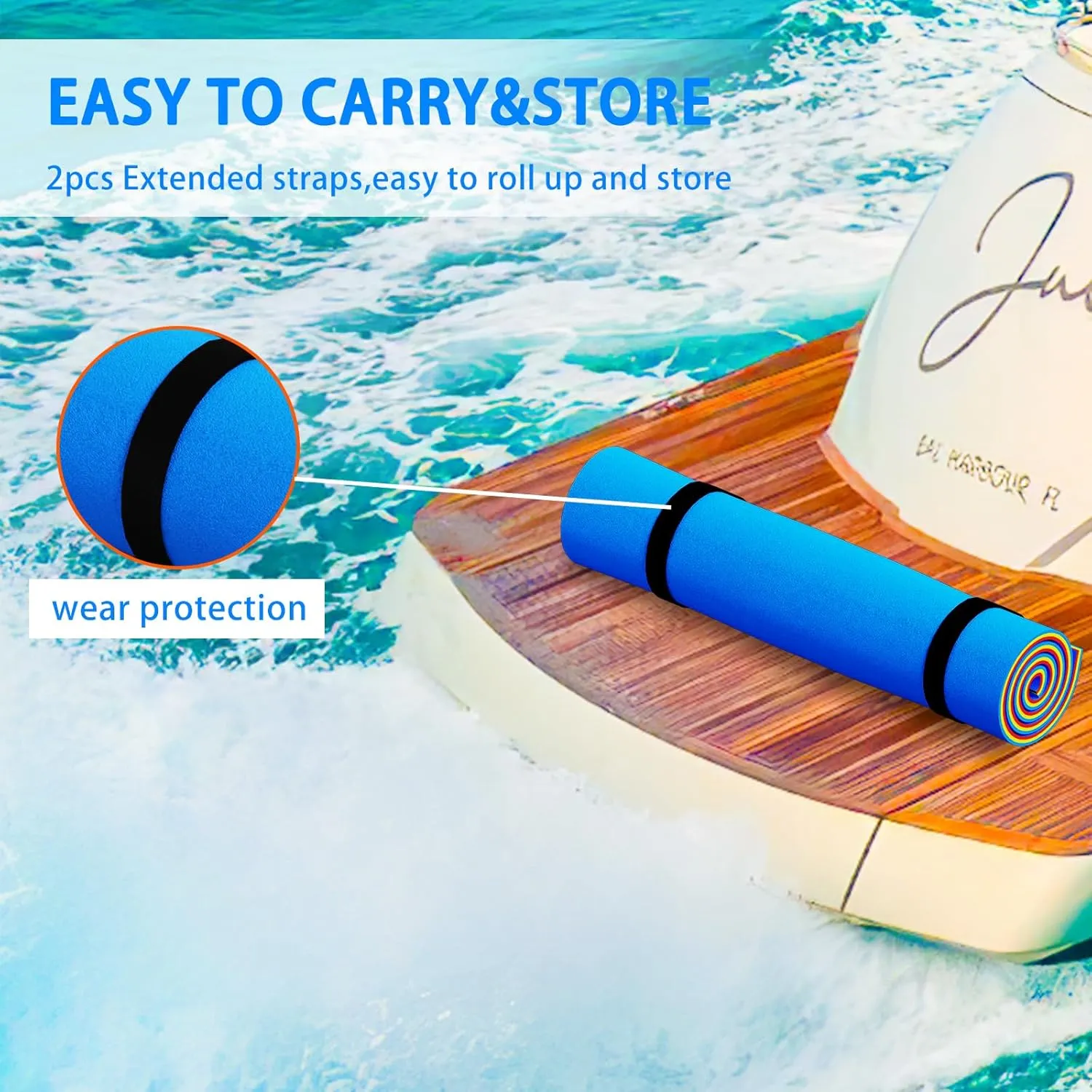 6'/9'/12'/Tear-Resistant Lily Pad Floating Water Mat，Floating Water Pad for Recreation Pool, Beach, Lake