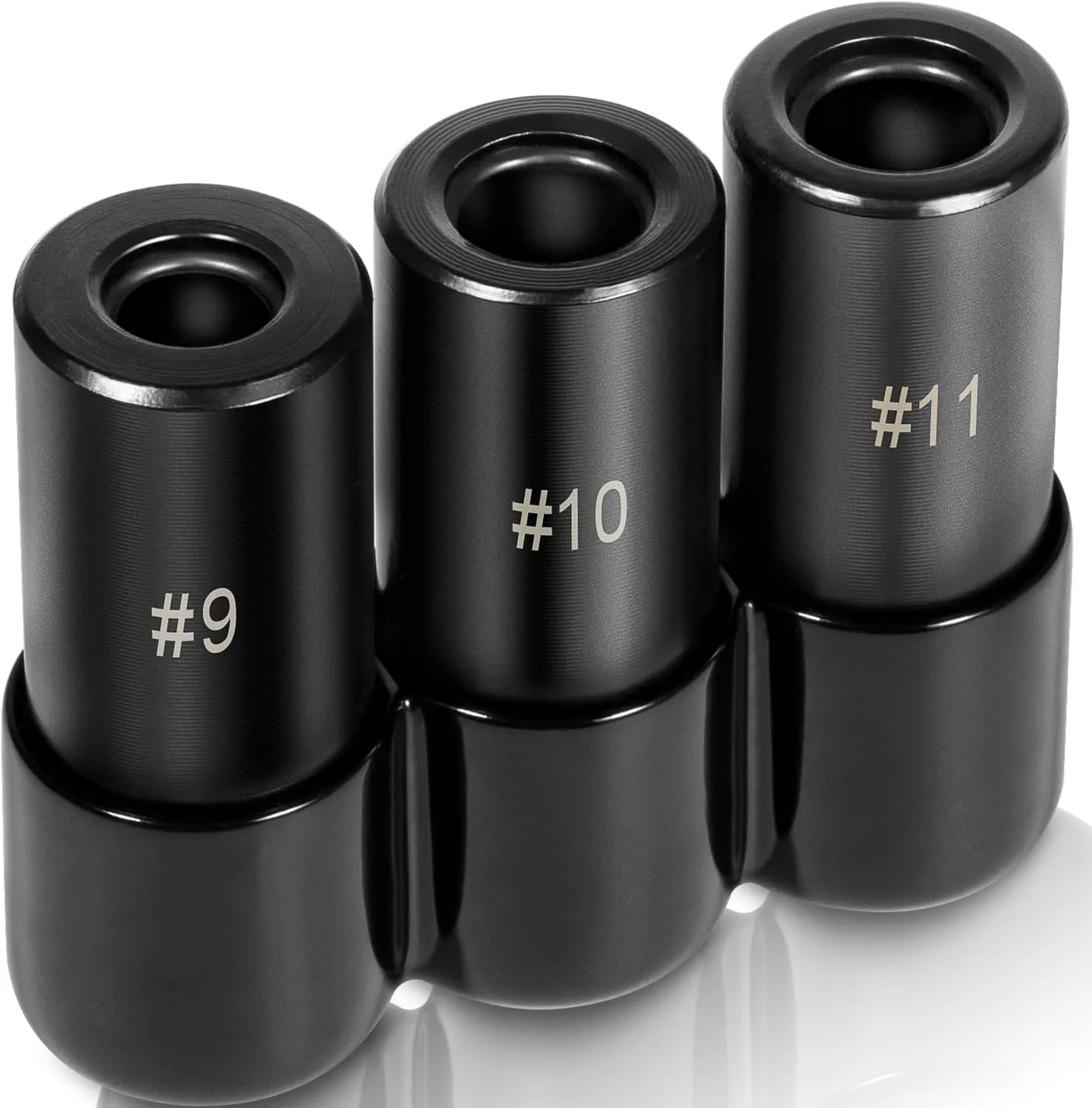 70940 Large Tap Socket Set, 3 PC. Tap Socket Adapter Compatible with M.C.T.I. Standard Taps 5/8", 11/16", 3/4", Number and Fractional 70940, 70860, 70880, 70900, 70970