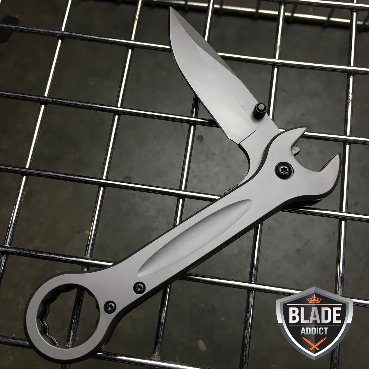7.5" MULTI-TOOL WRENCH TACTICAL SPRING ASSISTED OPEN FOLDING POCKET KNIFE NEW