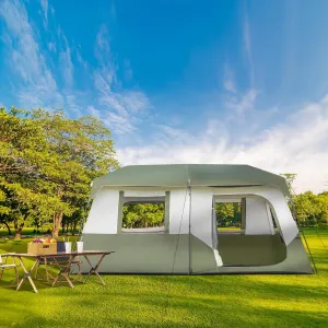 8 Person Family Camping Tent, Tent with Rainfly, Large Family Tent for Outdoor Camping, Party,Family Camping Tent, Easy Setup Family Tent 155.9" L x 107.8" W x 72" H