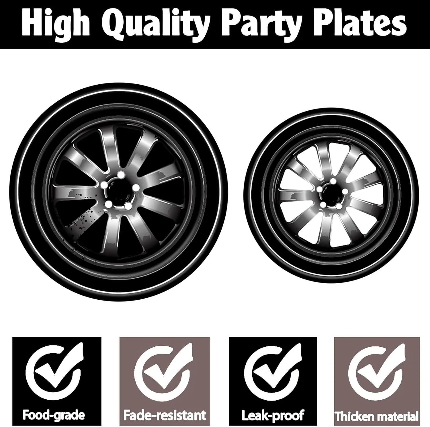 96 PCS Race Car Birthday Party Supplies Cars Birthday Decorations Tableware Set Racing Party Plates Napkins Forks for Kids Boys Serves 24