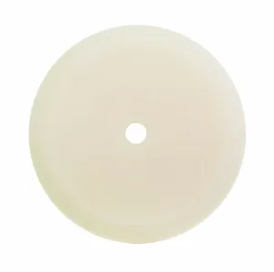 9" US White Ultra Finishing Foam Grip Pad™ with Center Tee, Contour Edge