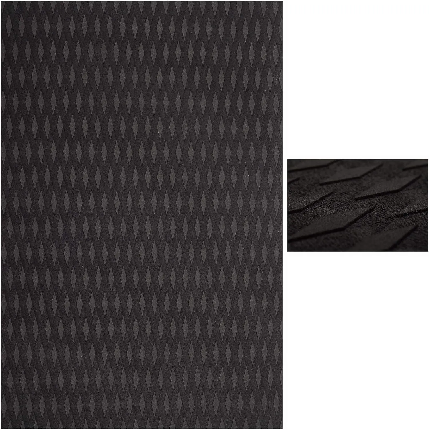 Abahub Non-Slip Traction Pad 1/2 Pieces Deck Grip Mat 30in x 20in Trimmable EVA Sheet 3M Adhesive for Boat Kayak Skimboard Surfboard SUP Black/Gray/White/Green/Navy Blue/Orange
