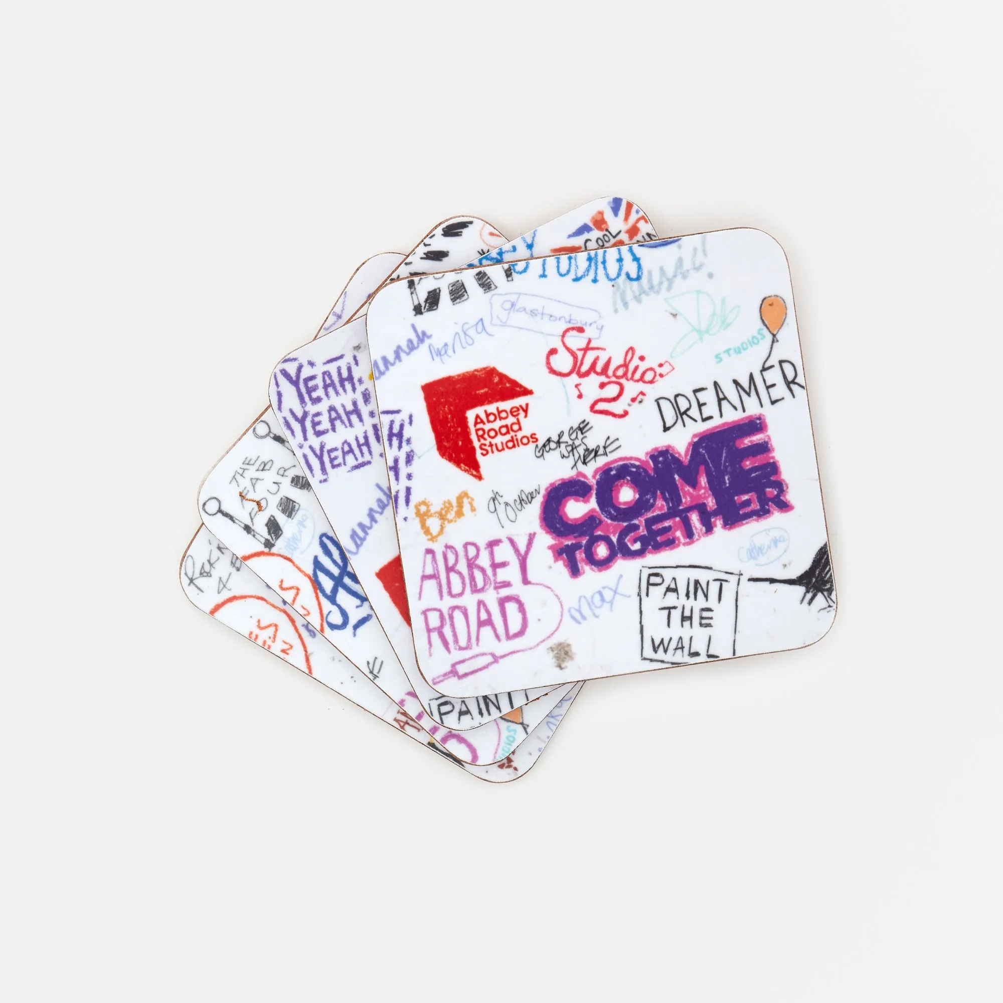Abbey Road Graffiti Coaster Set of 4