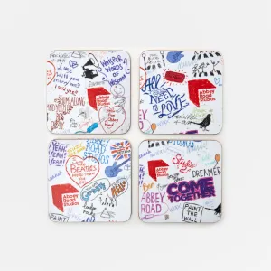 Abbey Road Graffiti Coaster Set of 4