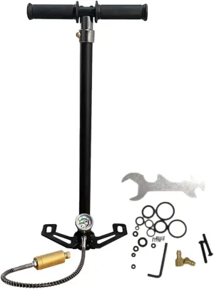 Acecare High Pressure PCP Hand Pump 4500psi 4 Stage PCP Air Pump Big Oil Water Separator for PCP Airgun Rifle